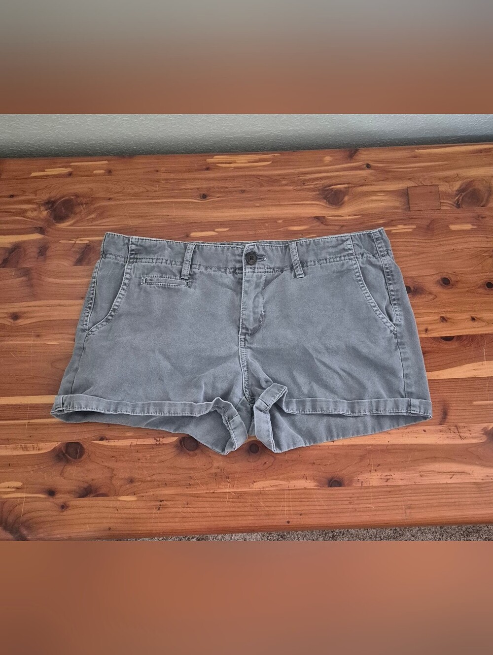 Merona Gray Rolled-Hem Casual Shorts